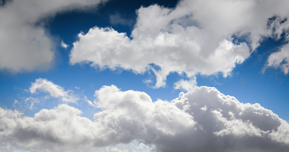 Digitally generated summer cloudscape.\n\nThe scene was rendered with photorealistic shaders and lighting in Autodesk® 3ds Max 2020 with V-Ray Next with some post-production added.