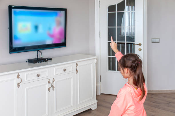 istock Cute girl online education at home 1217842632