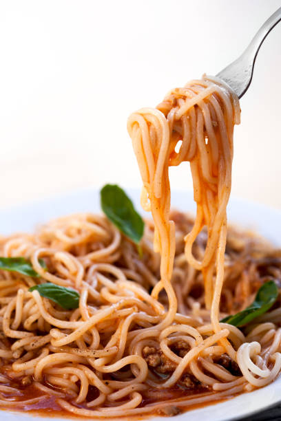 istock spaghetti Italian traditional food 1217842728
