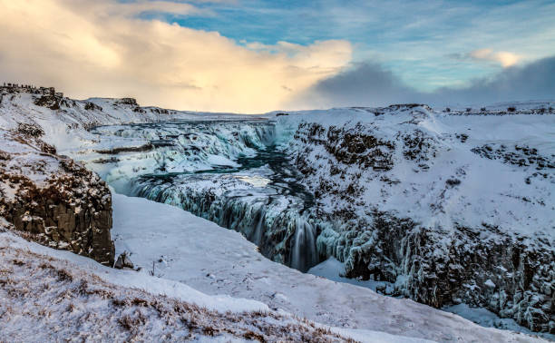 istock the Gullfoss waterfalls in winter, Iceland 1217846121