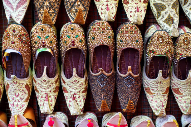 istock Arabian slippers shoes 1217846334