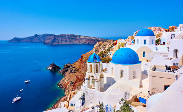 istock Santorini island in Greece 1217846353