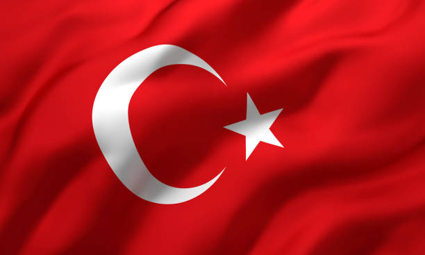 istock Flag of Turkey blowing in the wind 1217847994