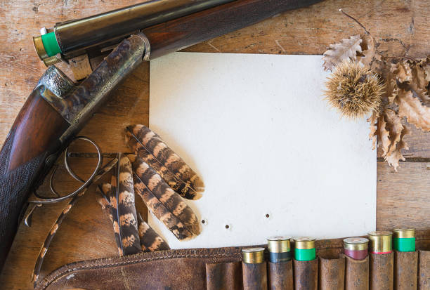 istock Still life in hunting still. 1217848910