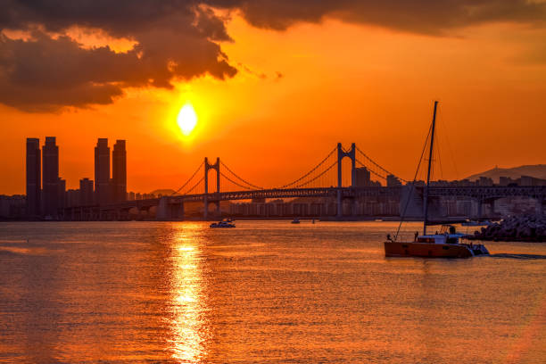 istock Sunset in Busan,Korea 1217849523