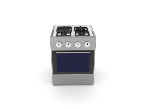 istock 3D Rendering of stove 1217851013