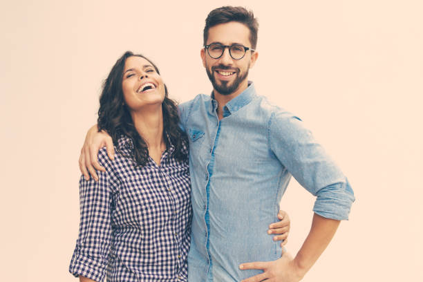 istock Sweet happy couple hugging each other 1217851252