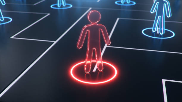 istock Network structure between people, data exchange. The concept of collective intelligence. The human network. Exchange of information communication. 3d illustration 1217852612