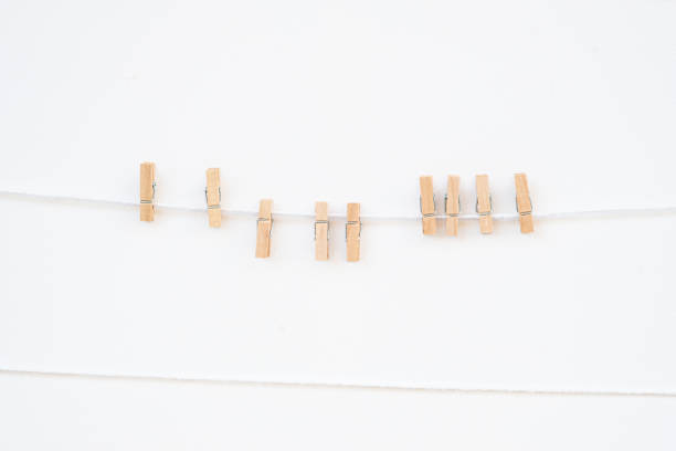 istock Blank photo memory hanging on the rope 1217863409