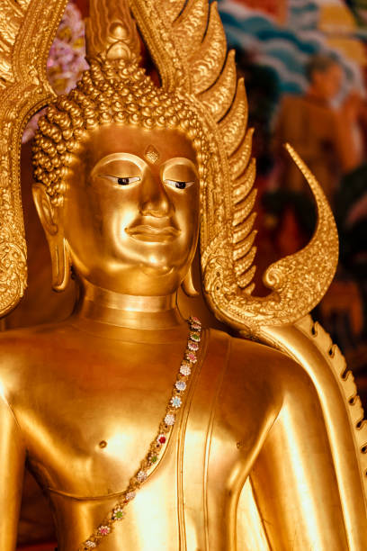 Wat Phra That Doi Suthep buddha temple statue in Chiang Mai, Thailand