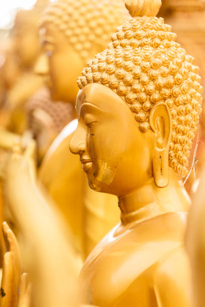 Wat Phra That Doi Suthep buddha temple statues in Chiang Mai, Thailand