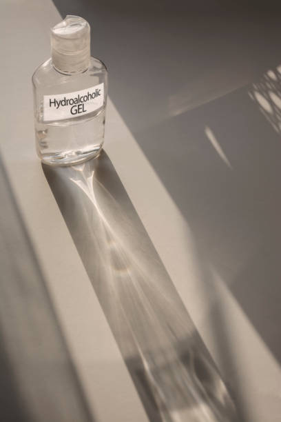 Backlight of hydroalcoholic gel bottle