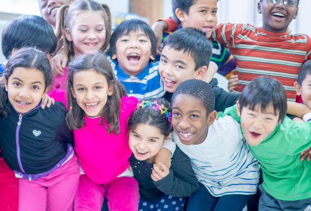 istock Diverse group of kids in the classroom 1217881064