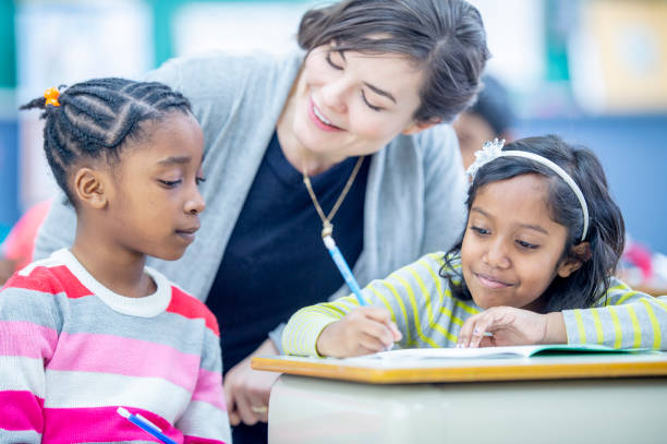 istock Diverse group of kids in the classroom 1217881079