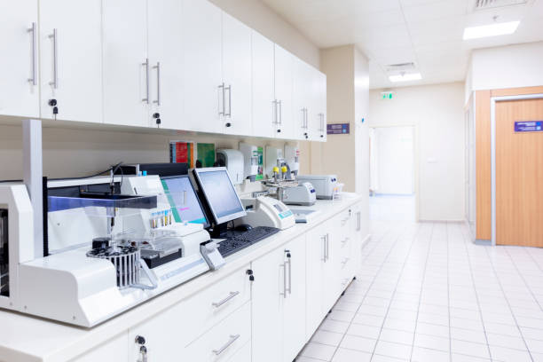 istock Medical laboratory and machinery, COVID-19 1217881996
