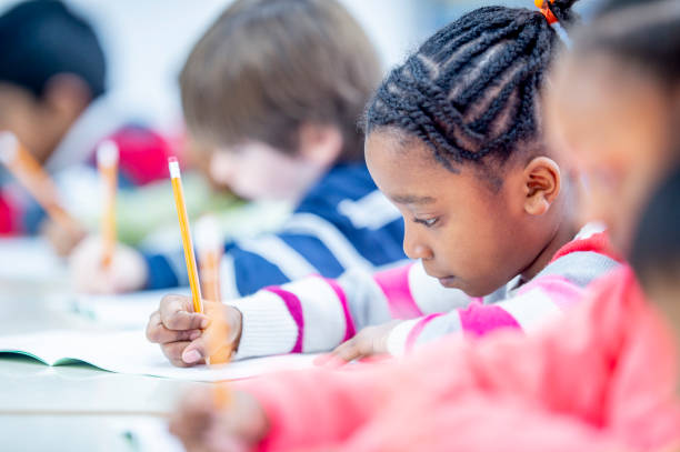 istock Diverse group of kids in the classroom 1217882848