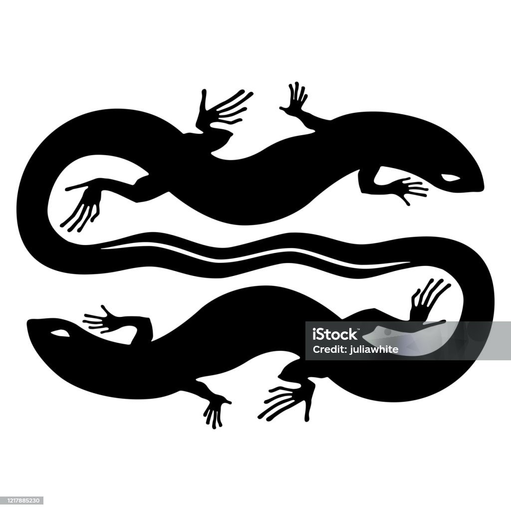 Hình Bóng Của Một Con Thằn Lằn Hình Xăm Logo Dấu Hiệu Minh Họa ...