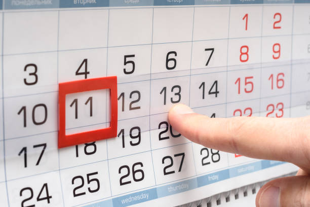 istock The finger points to the future Thursday on the calendar 1217890941