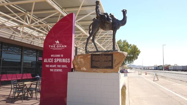 la estación de ghan alice springs - ghan pass fotografías e imágenes de stock