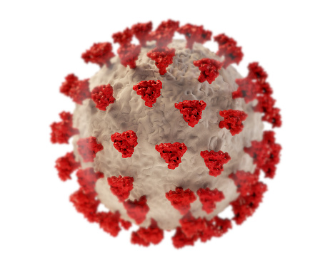 Coronavirus COVID-19 symbolic design 3d-illustration