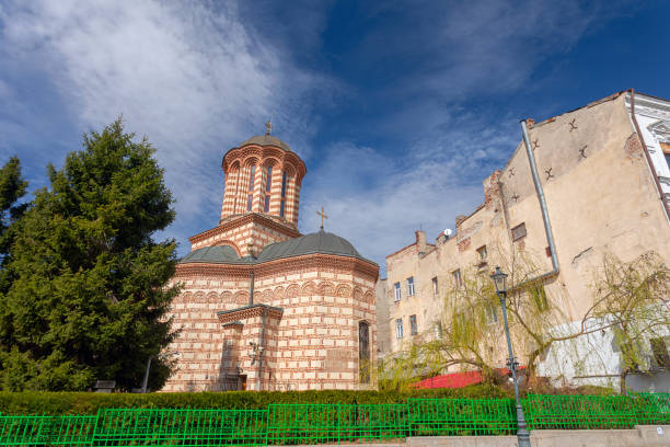 istock The Curtea Veche Churcin Old Town Bucharest 1217895094