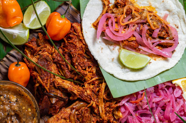 istock Cochinita Pibil, Mexican pit roasted pork dish 1217897222