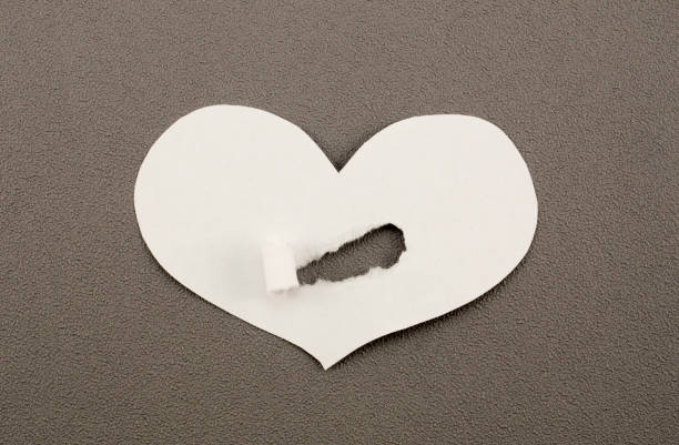 istock White paper hearts on grey background as greeting cards 1217898756