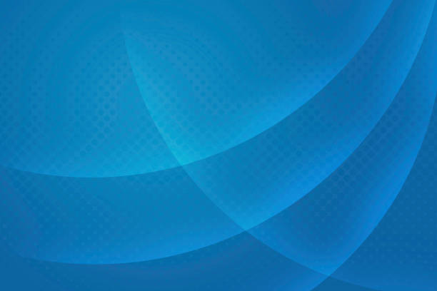 istock Abstract Background of Curved Shapes Teal - Minimal, Modern, Copy Space 1217901831
