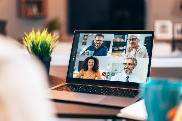 istock Business team in video conference 1217903202