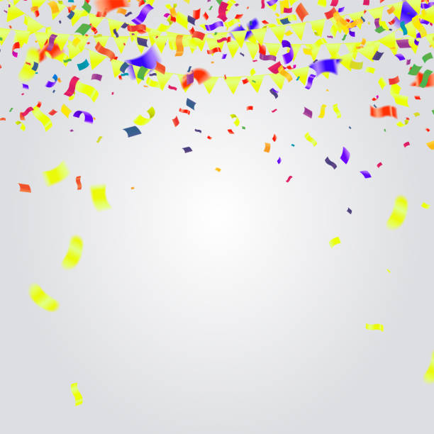 istock Realistic glossy Birthday poster with flying balloons. EPS 10 1217912786