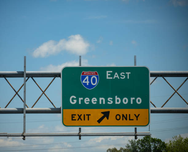 istock Greensboro, NC, Highway Sign 1217915092