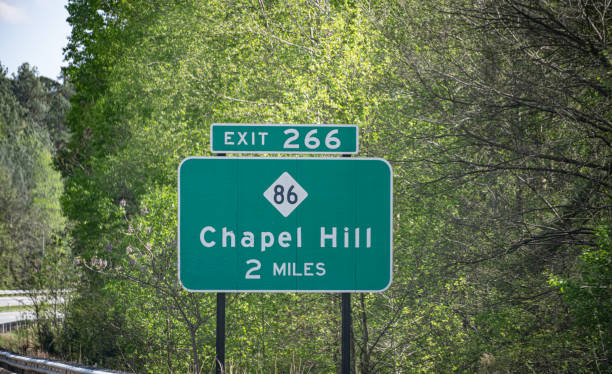 istock Chapel Hill, NC, Highway Sign 1217915118