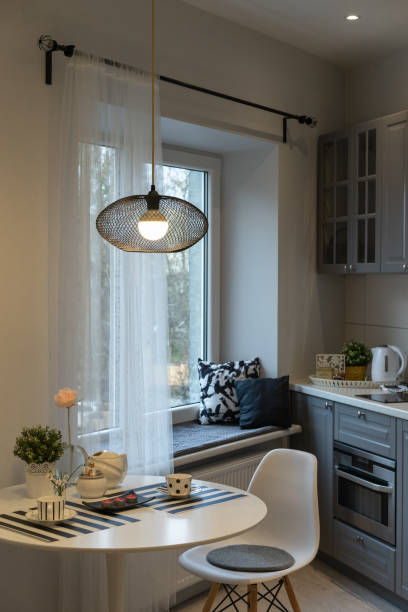 istock Part of a cozy modern kitchen 1217915138