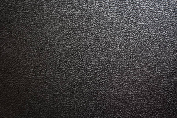Close up black leather and texture background.