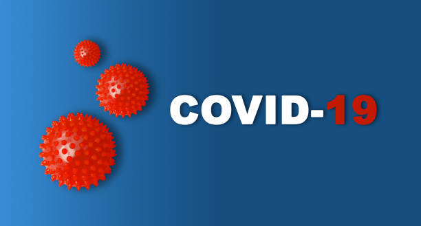 istock Coronavirus COVID-19 on blue background with virus 1217932736