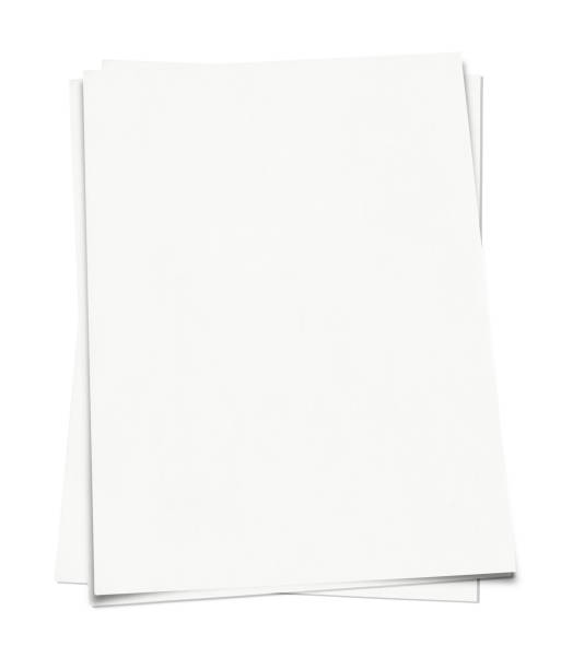istock Blank paper isolated on white 1217935987