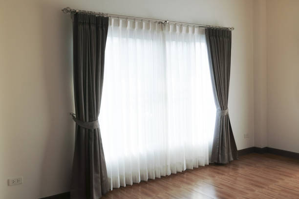 istock Curtains window decoration interior of room 1217939336