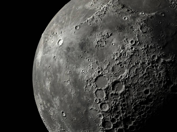 primer plano super luna - moon fotografías e imágenes de stock