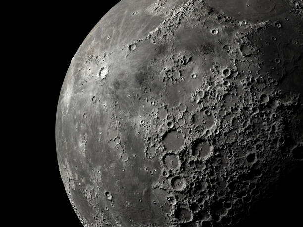 close up super moon - crater imagens e fotografias de stock