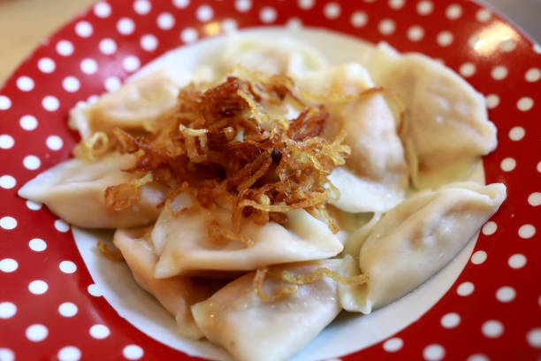 istock Dumplings with fried onions 1217944386