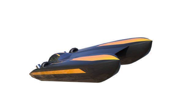 istock Motorboat isolated on white. Render 3d. Illustration. 1217944614