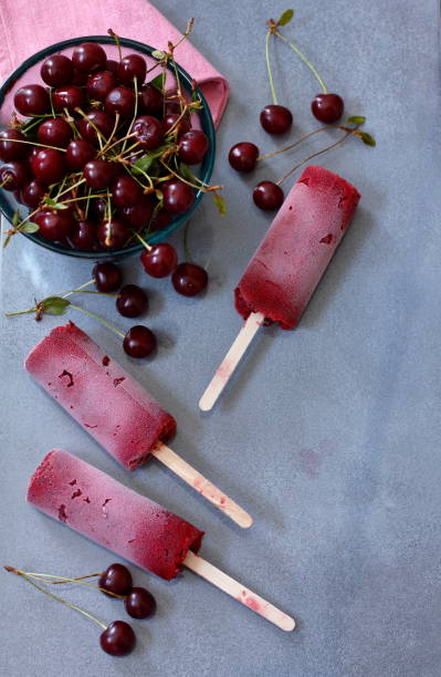 istock delicious ice cream with cherries 1217950906