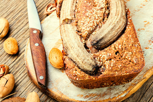 istock Homemade banana bread. 1217952848