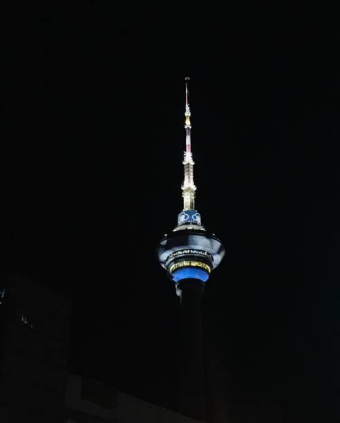 istock TV Tower in the dark 1217956404