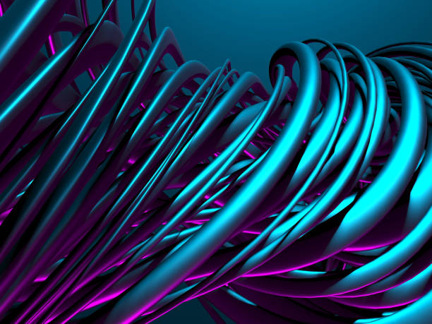 istock Colorful Liquid metallic wavy background 1217958741