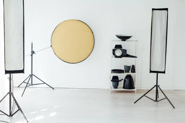 istock Photo studio equipment flash accessories photographer light 1217964219