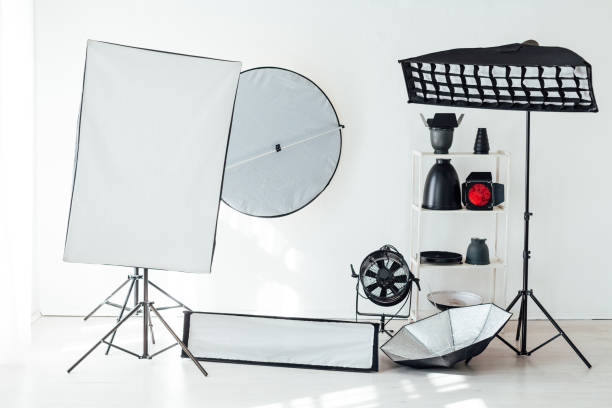 istock Photo studio equipment flash accessories photographer light 1217964971