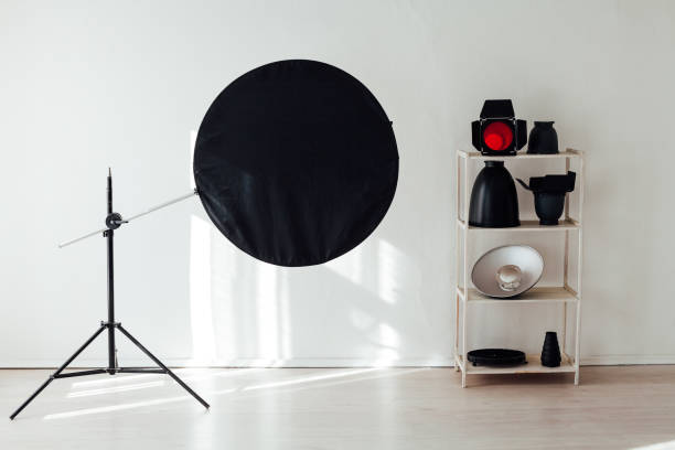 istock Photo studio equipment flash accessories photographer light 1217965216