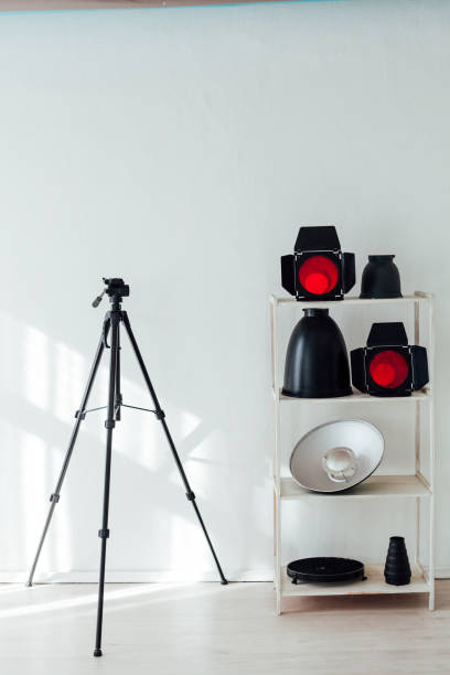 istock Photo studio equipment flash accessories photographer light 1217965236