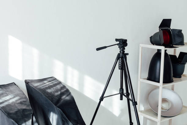istock Photo studio equipment flash accessories photographer light 1217965325